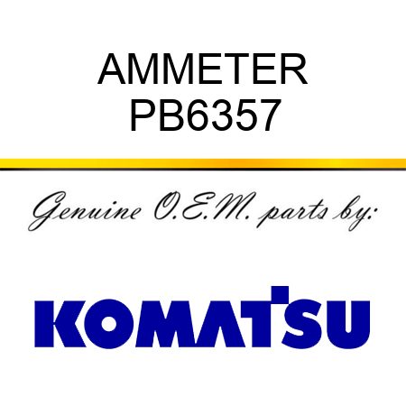 AMMETER PB6357
