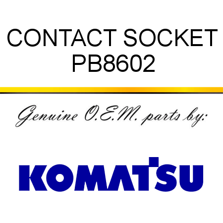 CONTACT, SOCKET PB8602