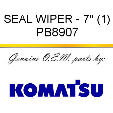 SEAL, WIPER - 7