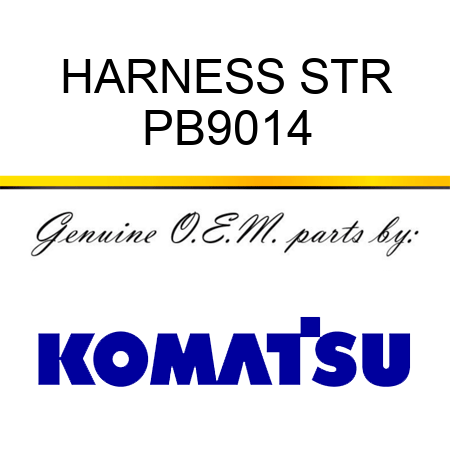 HARNESS STR PB9014
