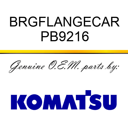 BRGFLANGECAR PB9216