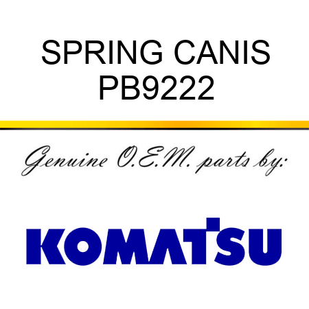 SPRING CANIS PB9222