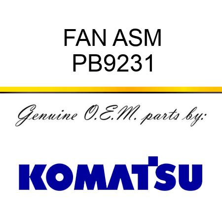 FAN ASM PB9231