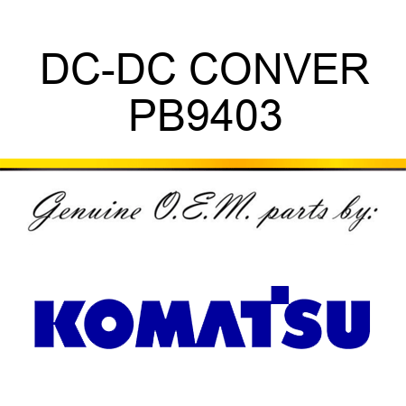 DC-DC CONVER PB9403