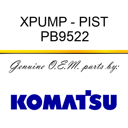 XPUMP - PIST PB9522