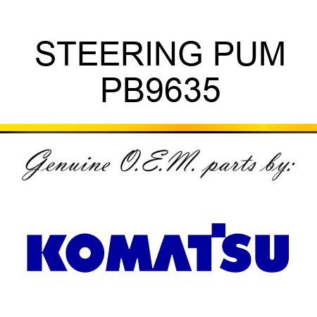 STEERING PUM PB9635