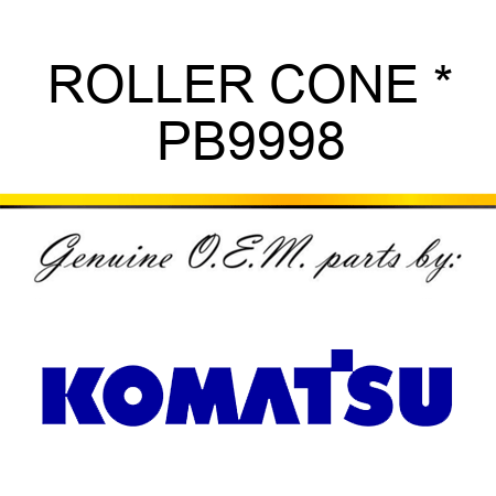 ROLLER CONE * PB9998