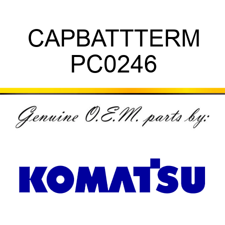 CAP,BATTTERM PC0246