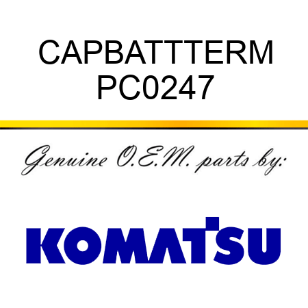 CAP,BATTTERM PC0247
