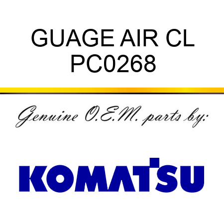 GUAGE AIR CL PC0268