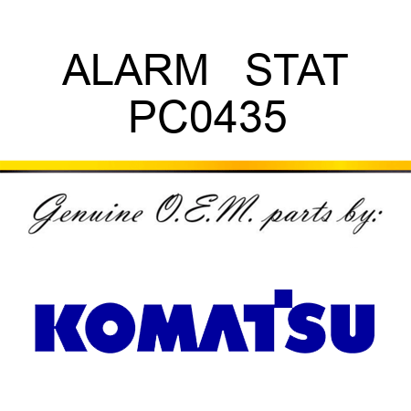 ALARM   STAT PC0435