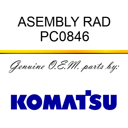 ASEMBLY RAD PC0846