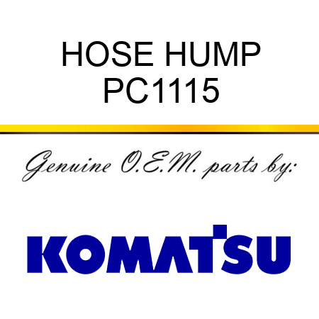 HOSE HUMP PC1115