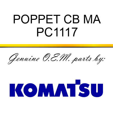 POPPET CB MA PC1117