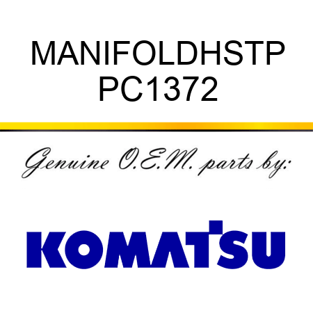 MANIFOLDHSTP PC1372