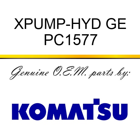 XPUMP-HYD GE PC1577