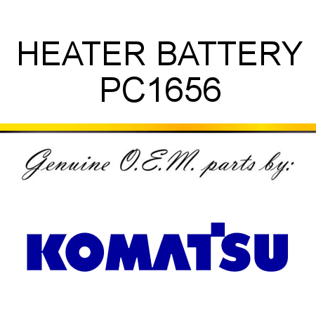 HEATER, BATTERY PC1656