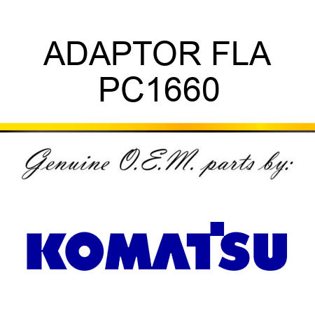 ADAPTOR, FLA PC1660
