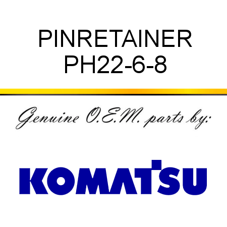 PIN,RETAINER PH22-6-8