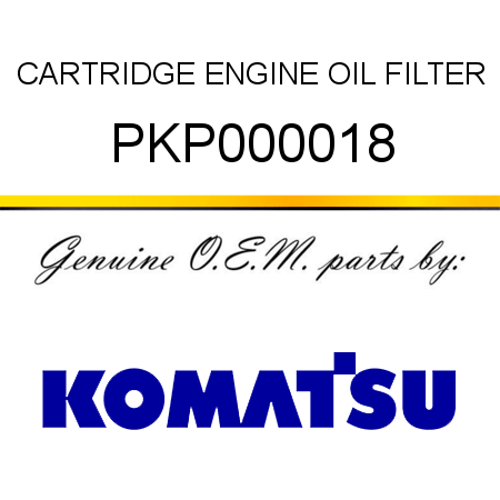 CARTRIDGE ENGINE OIL FILTER PKP000018