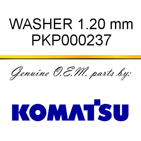 WASHER 1.20 mm PKP000237