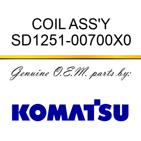 COIL ASS'Y SD1251-00700X0