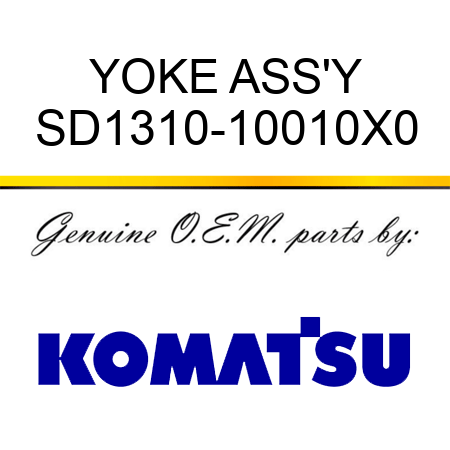 YOKE ASS'Y SD1310-10010X0