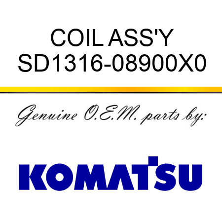 COIL ASS'Y SD1316-08900X0