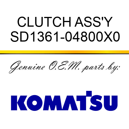 CLUTCH ASS'Y SD1361-04800X0