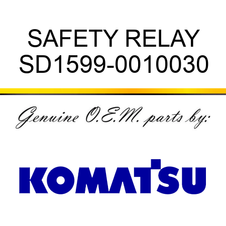 SAFETY RELAY SD1599-0010030