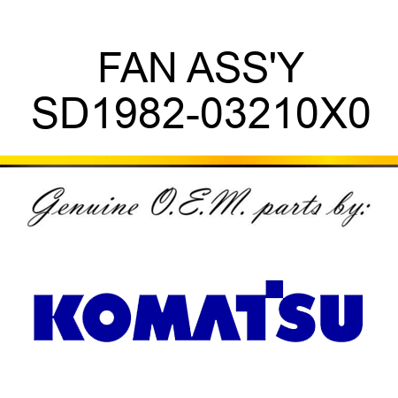 FAN ASS'Y SD1982-03210X0
