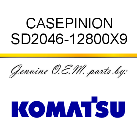 CASE,PINION SD2046-12800X9