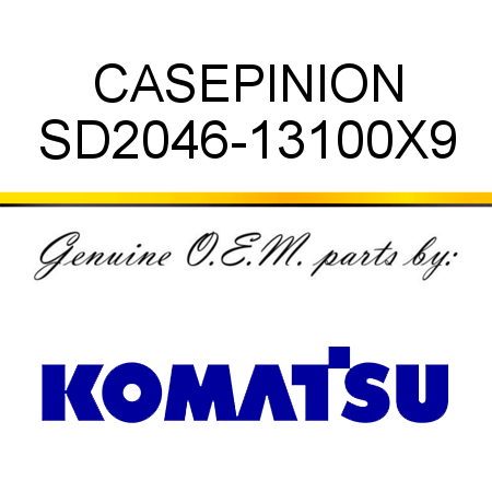 CASE,PINION SD2046-13100X9