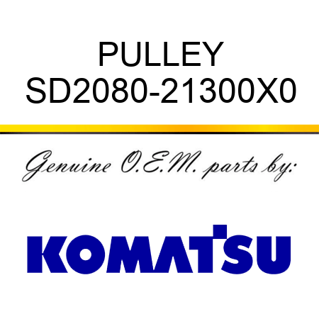 PULLEY SD2080-21300X0