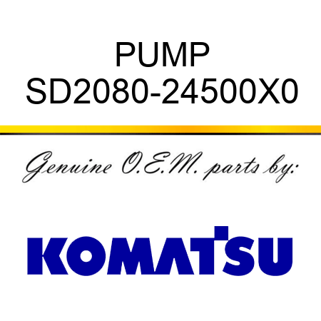 PUMP SD2080-24500X0
