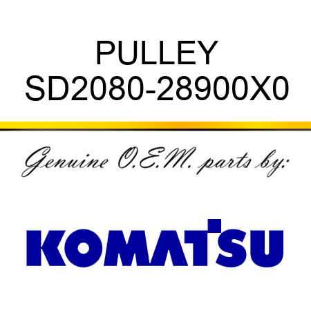 PULLEY SD2080-28900X0