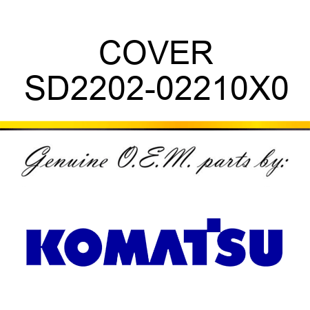 COVER SD2202-02210X0