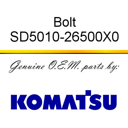 Bolt SD5010-26500X0
