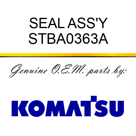 SEAL ASS'Y STBA0363A