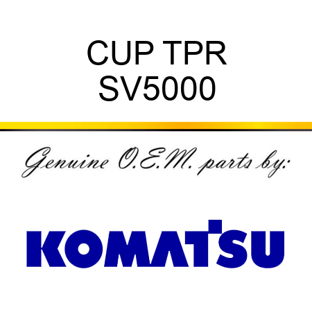 CUP TPR SV5000