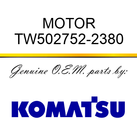 MOTOR TW502752-2380