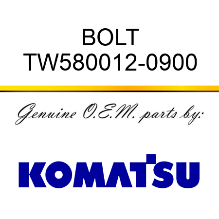 BOLT TW580012-0900