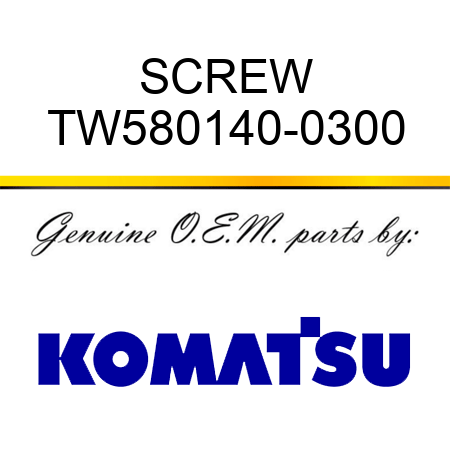 SCREW TW580140-0300