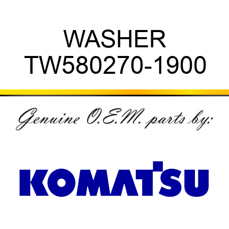 WASHER TW580270-1900