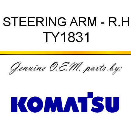STEERING ARM - R.H TY1831