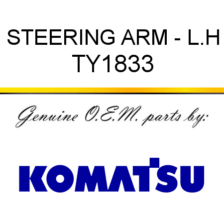 STEERING ARM - L.H TY1833
