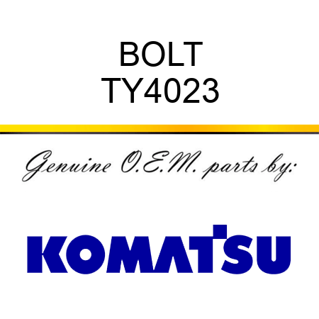 BOLT TY4023