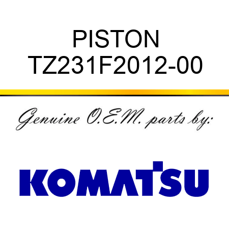 PISTON TZ231F2012-00