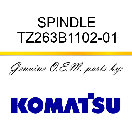 SPINDLE TZ263B1102-01