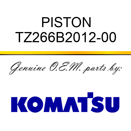 PISTON TZ266B2012-00